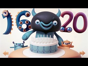 3D Endless Numbers 16 to 20 Animation v2.0