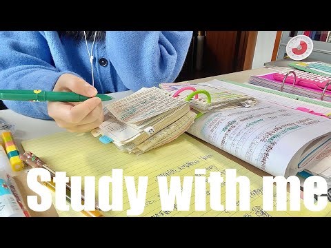 STUDY WITH ME 3.5hrs | Background noise,no music,no break | ASMR | real time｜motivation