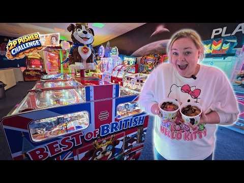 2p Pushing At Our Local Arcade! A NEW MACHINE!