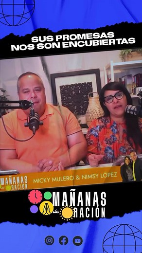 Dios jamás encubrirá sus Promesas… -Forastero soy yo en la tierra;no escondas de mí tus mandamientos. Salmos 119:19 Cada mañana recibe una palabra para comenzar tu día en “Mañanas de Oración”desde las 6 am de Lunes a Viernes via FB, YOUTUBE E INSTAGRAM LIVE @nimsylopez @mickymulero #mañanasdeoracion | Nimsy Lopez