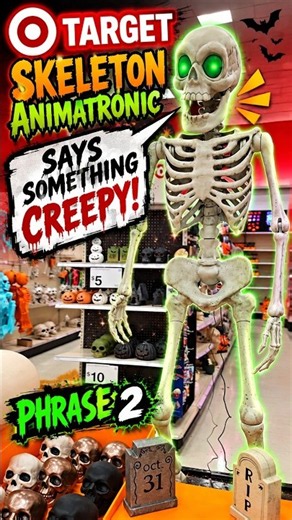 Target Skeleton Animatronic Says Something Creepy! 💀 | Halloween 2026 Phrase 2