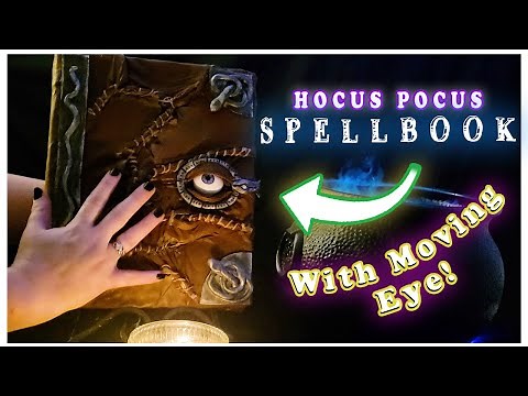 DIY Crafts | Hocus Pocus Spellbook With Moving Eye!