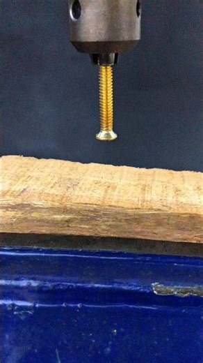 Can a Screw Work Like a Drill Bit? DIY Test #SatisfyingVideo #ToolsHack #experimenttime