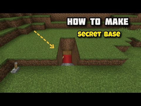 HOW TO MAKE EASY SECRET BASE ✨ IN MINECRAFT #minecraft
