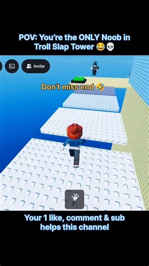 POV: You’re the ONLY Noob in Troll Slap Tower 😂💀. #roblox #shorts #funny