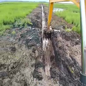 9.2K views · 112 reactions | Hydraulic excavator digging drainage ditch Join: Heavy Equipment | Technological Power | Facebook