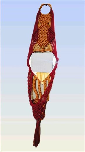 Macrame Beautiful Heart Shape Mirror #letestviralshorts