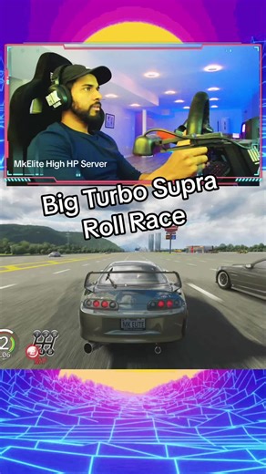 Big Turbo Supra Roll Race: Mk Elite vs High HP Server