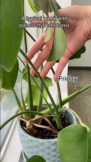 A typical week with palmar hyperhidrosis (Dermadry for sweaty hands) 💙💧