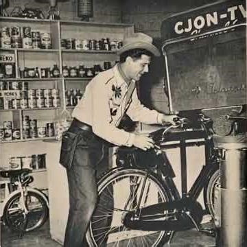 CJON NTV radio personality " Uncle Greg " Pic to A.I. Vid . 1956. St. John's NL.