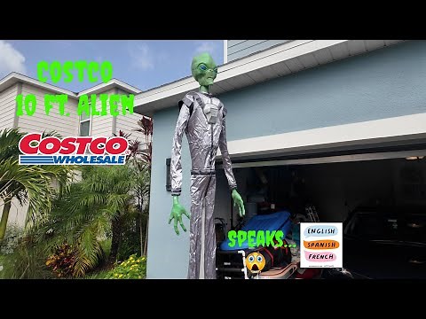 Costco 10 Foot Alien 2024 Halloween Animatronic Review and Unboxing
