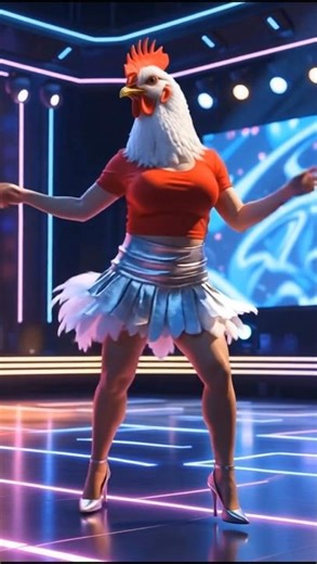 🔥 Chicken’s Hot Moves & Dino’s Earthquake Dance, Funny Animal Show #aianimation #shorts #funnyshorts