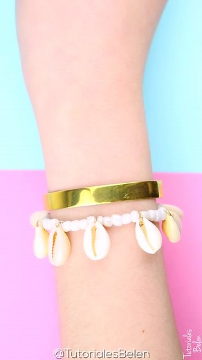 Como hacer pulseras 🐚 YouTube: Tutoriales Belen #pulseras #caracoles #accesorios #pulsera #manualidadesfaciles