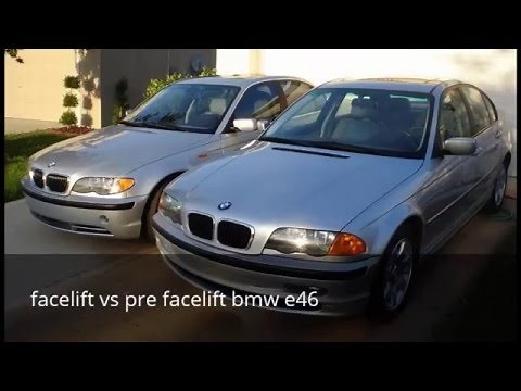 BMW E46 pre facelift vs facelift