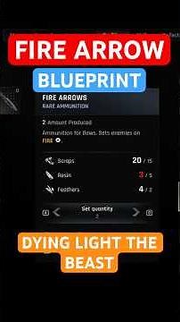 HOW TO GET FIRE ARROWS BUEPRINT DYING LIGHT THE BEAST! #dyinglight #dyinglightthebeast