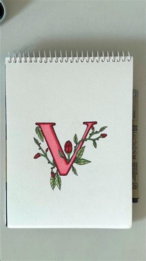 Drawing letter V / who is the next?🤔