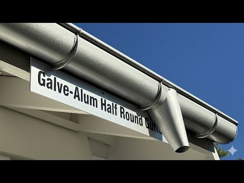 Galv-Alum Half Round Gutters With Premium Hangers: Durable, Stylish & Easy Upgrade #HalfRoundGutter