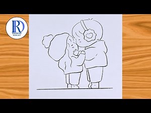 How to draw Couple Easy Tutorial Video