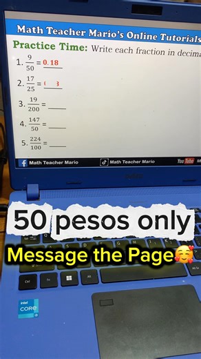 Converting Terminating Decimals to Fractions‼️ #mathtutor #mathteacher #CSEReview #LETReview #fblifestyle | Math Teacher Mario