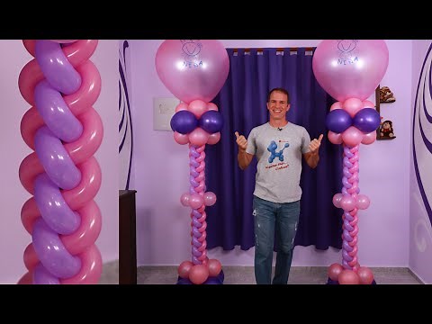 balloon decoration ideas 🎈 BALLOON BRAID 🤩 Balloon Columns & Balloon Decoration - Balloon Twisting