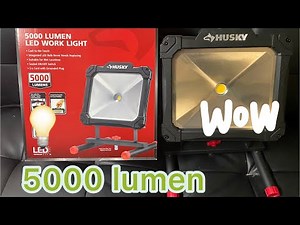 Brightest Husky work light 5000 lumen. Light up the night