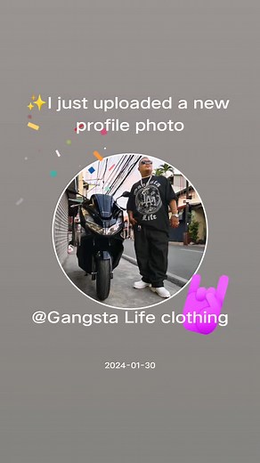 Gangsta Life clothing on TikTok
