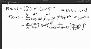 Suppose that, conditional on N, X has a binomial distribution with N trials and probability p of success, and that N is a binomial random variable with m trials and probability r of success. Find the unconditional distribution of X | Numerade