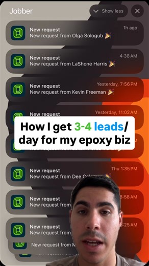 The simple three step formula I use to bring in 3 to 4 qualified leads a day for my epoxy flooring business. My DM’s are open. Comment any questions. | Josh Canales