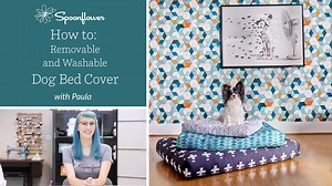 5.8K views · 113 reactions | Ever see pet beds with really cool covers and $100+ price tags? So do we. But what if we told you that you could totally customize a removable cover and even save a few bucks in the process? All you’ll need is a few yards of your favorite (or your dog’s favorite) design, a pet bed insert, and basic sewing tools. So, if you’re ready to whip up a pet bed to please your pup, grab your materials and let’s get started! | Spoonflower | Facebook