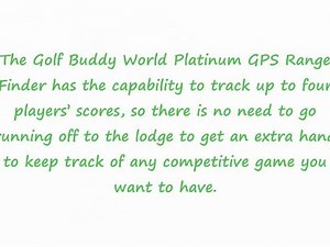 Golf Buddy World Platinum GPS Range Finder Review