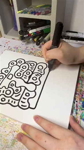抽象画家がパンケーキを描いてみた結果…#アート #絵 #画家 #芸術 #美術