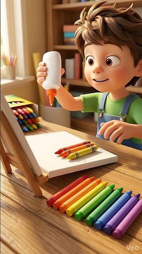 This crayon technique is actually genius #tutorial #art #diy