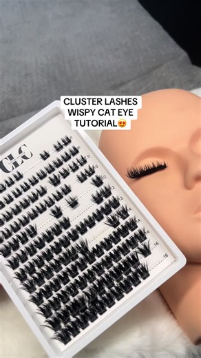 Tutorial de Extensiones de Pestañas Wispy Cat Eye