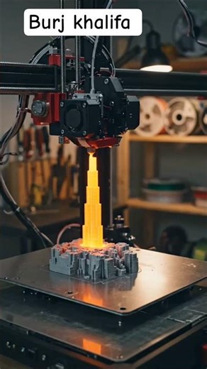 Making burj khalifa 3d model #fact #ai #dubai #3danimation #factholic #viralvideo