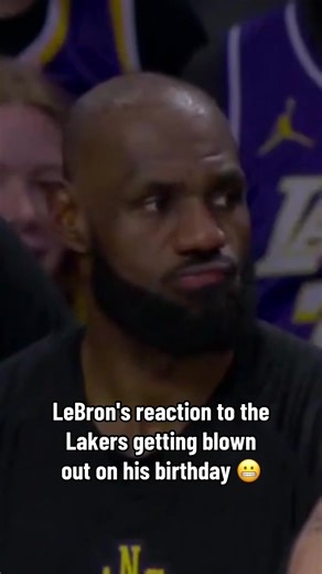 LeBron James Reacts to Lakers' Birthday Defeat