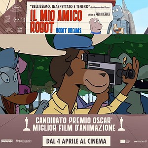 Una storia emozionante sull'importanza dell'amicizia, un racconto tenero e delicato con una colonna sonora travolgente. 🤖 IL MIO AMICO ROBOT (Robot Dreams) di Pablo Berger, candidato all'Oscar per il Miglior film d'animazione, è al cinema dal 4 aprile. #IlMioAmicoRobot #IWonderPictures #UnipolBiografilmCollection Con il supporto del programma MEDIA Europa Creativa dell'Unione Europea. 🇪🇺 | I Wonder Pictures