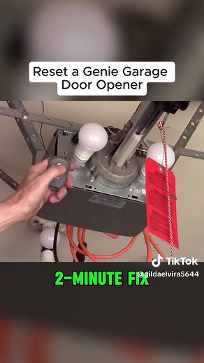 Reset a Genie Garage Door Opener - Genie Intellicode #garagedoors #winter #project #door #diy #howtotiktok #garage #diytutorial #diyhome #diyproject #fyp