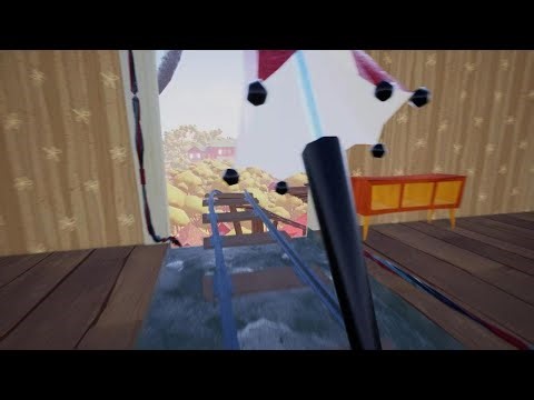 how to clip through the train in Hello neighbor