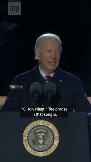 Biden’s last White House Christmas tree lighting