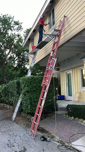 Ladder jacks put to use