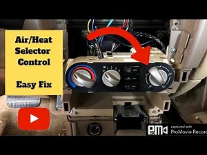 Nissan Sentra Vent control dial Broken - Temperature control repair #nissansentra #heater #defroster