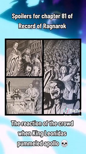Spoilers for chapter 81 of Record of Ragnarok Speechless. #recordofragnarok #shuumatsunovalkyrie #apollo #leonidas #sungod #kingleonidas #godofmusic #sparta #godofpoetry #spartan #godoflight #spartanking #godofprophecy #worldsstrongestman #godofboxing #humanitysgreatestrebel #phoebus #kingofsparta #artemis #geira #geirölul #round9 #kai #kaihassaikai #fyp #fypシ #foryou #foryourpage #manga #anime
