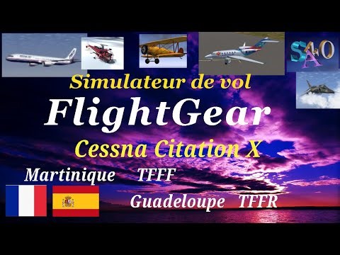 Tutorial de FightGear. Conoce el Cessna Citation X. Un vuelo fácil para empezar