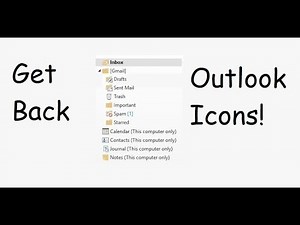 Outlook 2013 / 2016 Folder View to display icons