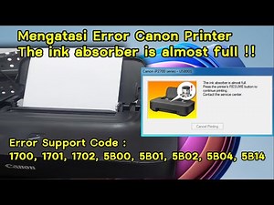 Reset CANON iP2770 ( The ink absorber is almost full ) with Service Tool ST3400 Free Reset Canon...