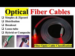 Optical Fiber Cables Classification & Construction | Types of Fiber Optic Cable Connectors | Simplex