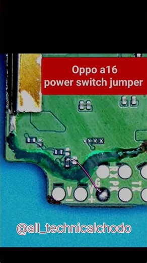oppo A16 power botton jumper #1k #mobilerepair #shortvideo #repair #mobilerepair #mobilephone #gk
