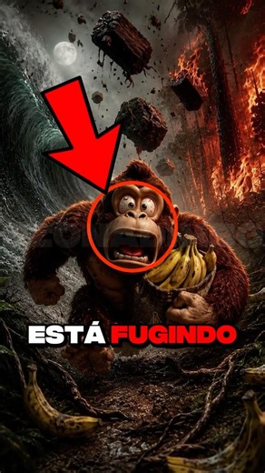 Do que o macaco de Banana Kong está fugindo? 😨🍌