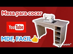 Como hacer mesa, para maquina de coser fácil.