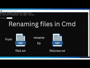 How to Rename a file using CMD (Windows Command Prompt) on Windows 10, 11